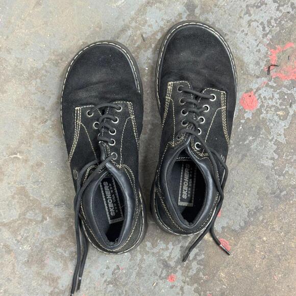 Vintage Skechers Black Platform Oxfords - Size 8.5 - Picture 2 of 6